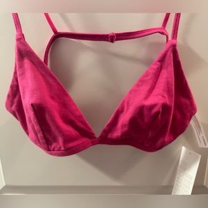 NWT Urban Outfitters Cotton Bralette bra bikini top festival y2k pink beach club